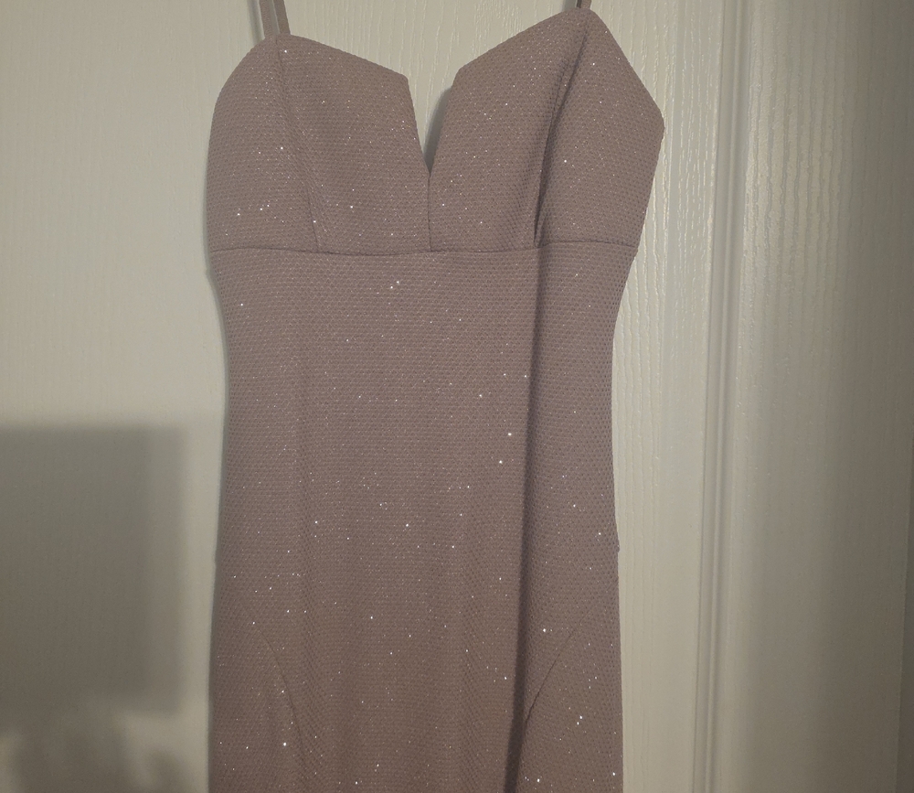 Emerald Sundae Strapless Sweetheart Dress in Dusty Mauve